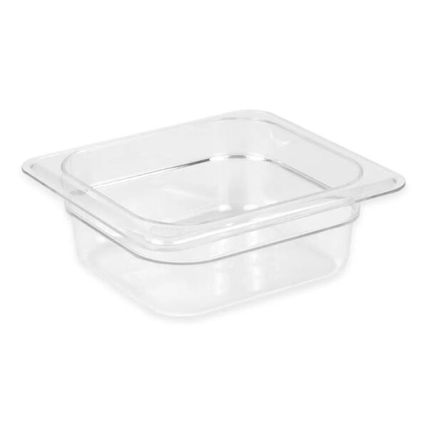 Cambro Camwear 1/6 Size Clear Polycarbonate Food Pan 2 1/2" Deep