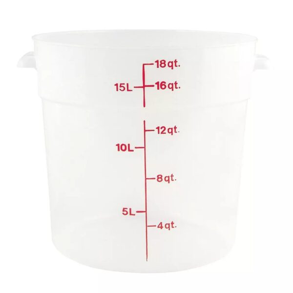 Cambro 18 Qt. Translucent Round Storage Container